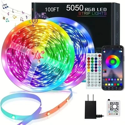 Pametna RGB LED traka s daljinskim upravljačem s promjenom boje i aplikacijom od 65,6 stopa