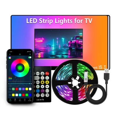 Pozadinsko osvjetljenje televizora iza trakastih LED svjetala